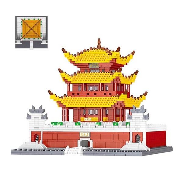 HOLALA 2600-Piece Micro Blocks - Chinese Yueyang Tower Model