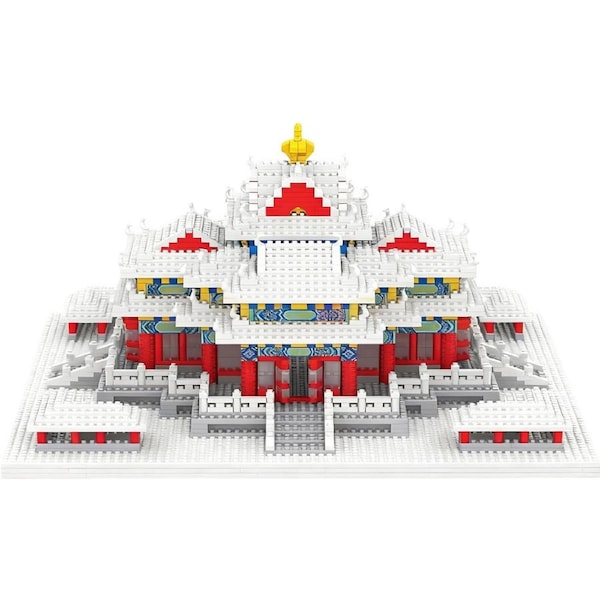 HOLALA 2483-Piece Micro Blocks - Chinese Corner Tower Model