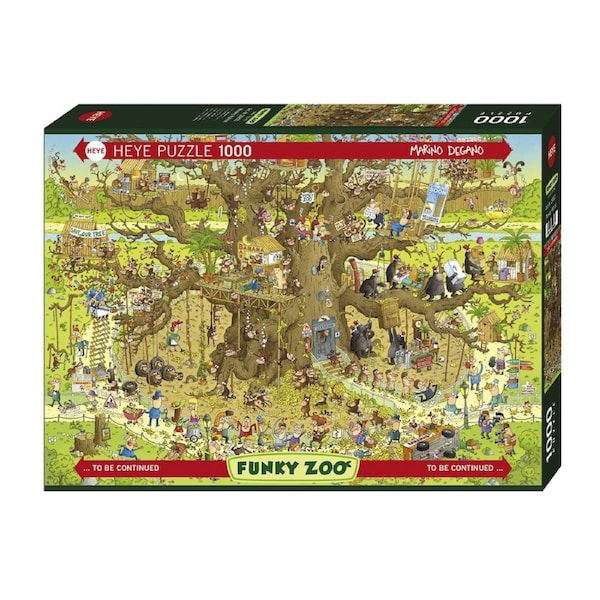 Puzzle Funky Zoo Monkey Habitat 1000