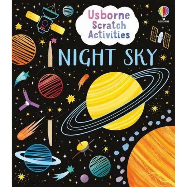 Night Sky Scratch Activity Bk Book