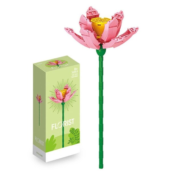 HOLALA DIY Flower Bouquet Building Blocks Botanical Toy Kit-9095-8