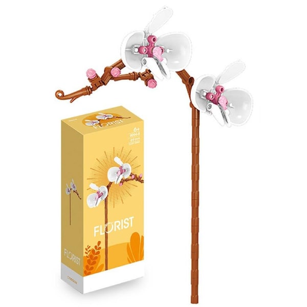 HOLALA DIY Flower Bouquet Building Blocks Botanical Toy Kit-9094-8