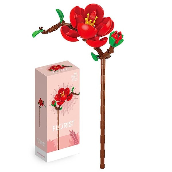 HOLALA DIY Flower Bouquet Building Blocks Botanical Toy Kit-8856-12