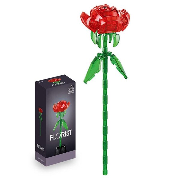 HOLALA DIY Flower Bouquet Building Blocks Botanical Toy Kit-8735-8