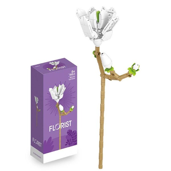 HOLALA DIY Flower Bouquet Building Blocks Botanical Toy Kit-9095-4
