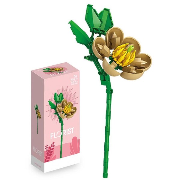 HOLALA DIY Flower Bouquet Building Blocks Botanical Toy Kit-9094-10