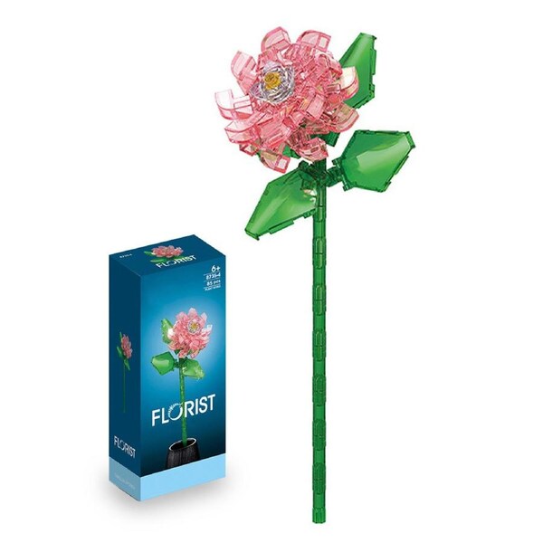 HOLALA DIY Flower Bouquet Building Blocks Botanical Toy Kit-8735-4