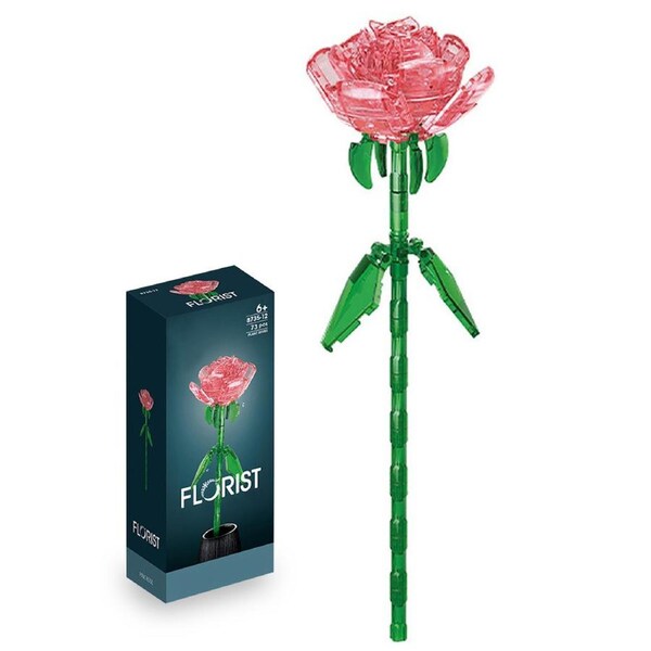 HOLALA DIY Flower Bouquet Building Blocks Botanical Toy Kit-8735-12
