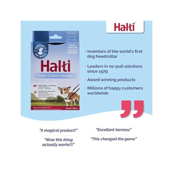 Halti - Front Control Harness - Red/Black - Small 1 Pack