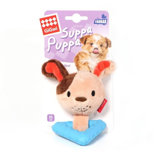 Gigwi Squeak Suppa Puppa Puppy Toy For Dogs 1 Pack