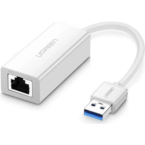 ESTONE Network Adapter USB 3.0 To 10/100/1000 Mbps Ethernet Gigabit RJ45 Ethernet LAN Supports Nintendo Switch for windows /VISTA/WIN7/win8/win8.1/Mac /IOS/ANDROID-White