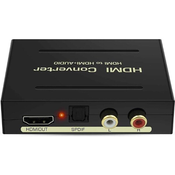 ESTONE Digital Premium Quality 1080P HDMI To HDMI + Audio (SPDIF + RCA Stereo) Audio Extractor Converter