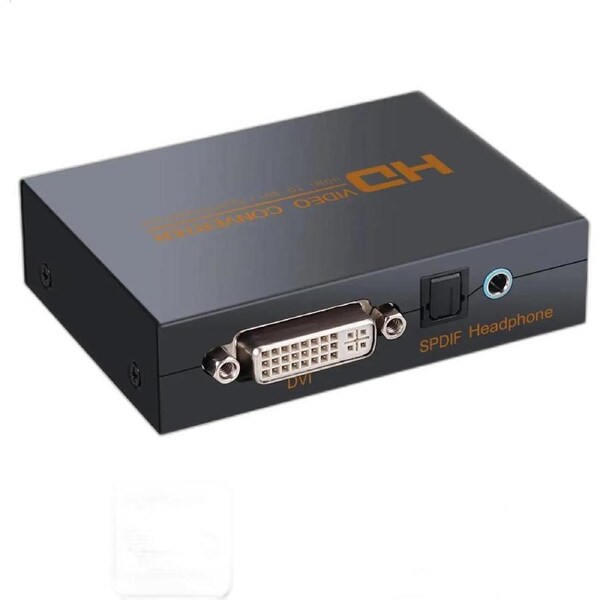 1080P HDMI to DVI and Optical Toslink SPDIF + 3.5mm Stereo Audio Extractor Converter HDMI Audio Support Splitter Adapter(HDMI Input, HDMI + Digital, Analog Audio Output) PS3/4/XBOX