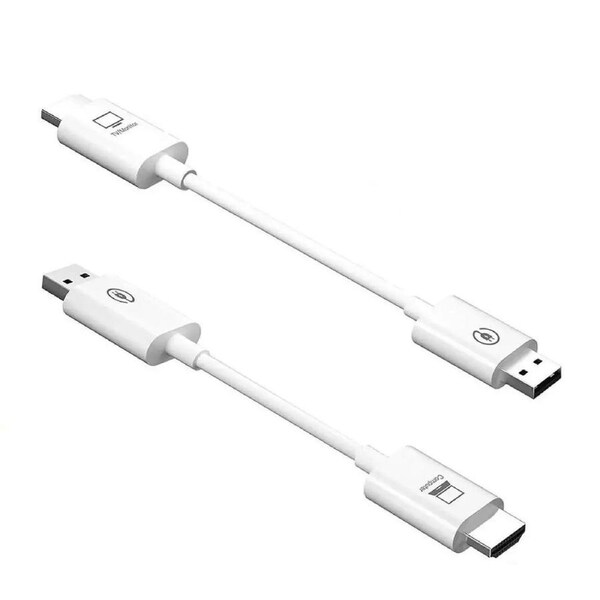 Wireless HDMI Transmitter and Receiver 1080P 60fps, Streaming Media Video/Audio/File HDMI Wireless Extender 5G Kit for Laptop, Camera, Cable Box, Netfix, PS5, Phone to Monitor, Projector, HDTV