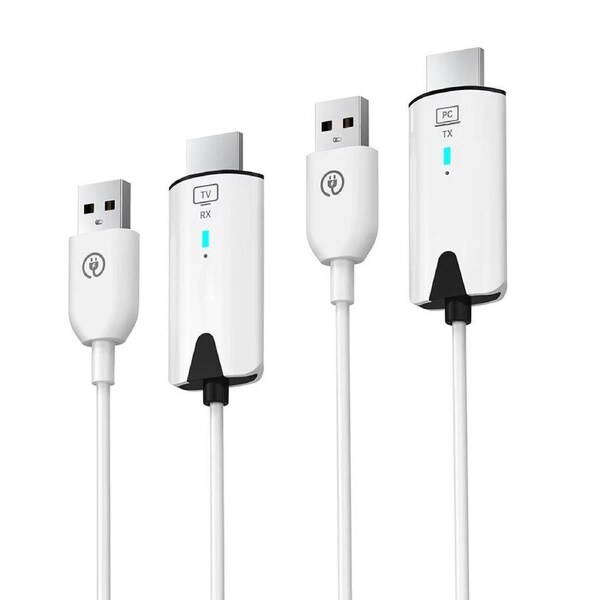 ESTONE Wireless HDMI Transmitter and Receiver, 1080P Wireless HDMI Extender 100FT Range, Plug&Play, Video Audio Projection for Desktop, PC, TV Box, PS4/5 to TV/Projector/Monitor