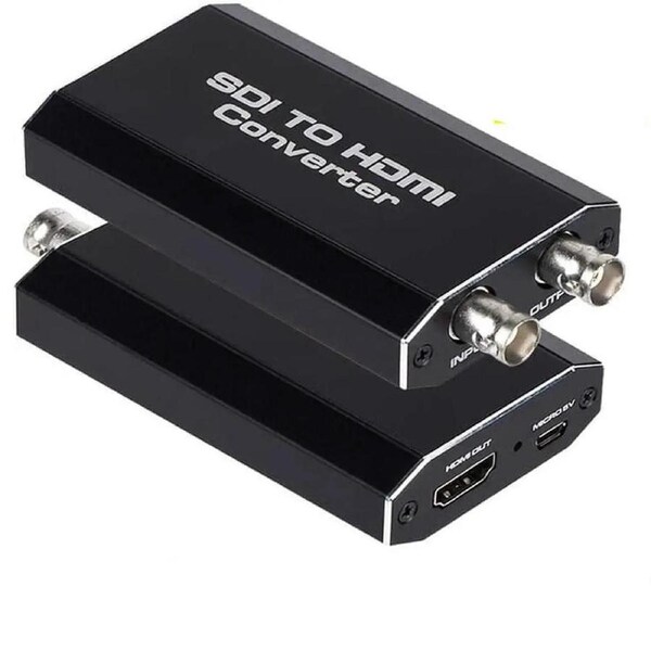 SDI to HDMI Converter, 3G-SDI/ HD-SDI/ SD-SDI to HDMI Adapter, Auto Format Detection SDI to HDMI Video Converter Stereo Audio De-embedder (OZH5-1)