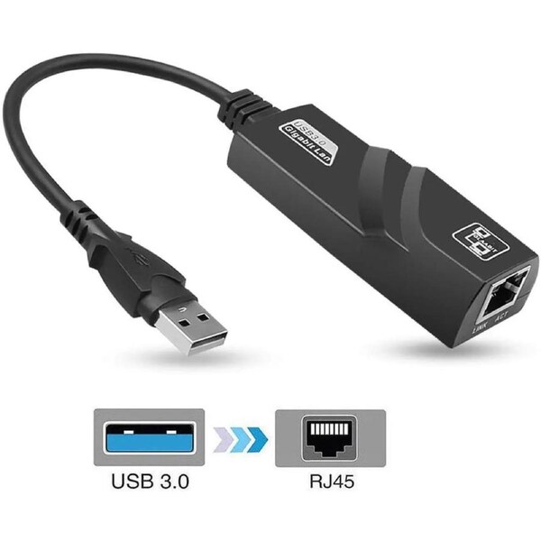 ESTONE USB 3.0 to Gigabit Ethernet Adapter Supporting 10/100 / 1000 Mbps Ethernet for MacBook, Mac Pro/Mini, iMac, XPS, Surface Pro, Notebook PC, USB Flash