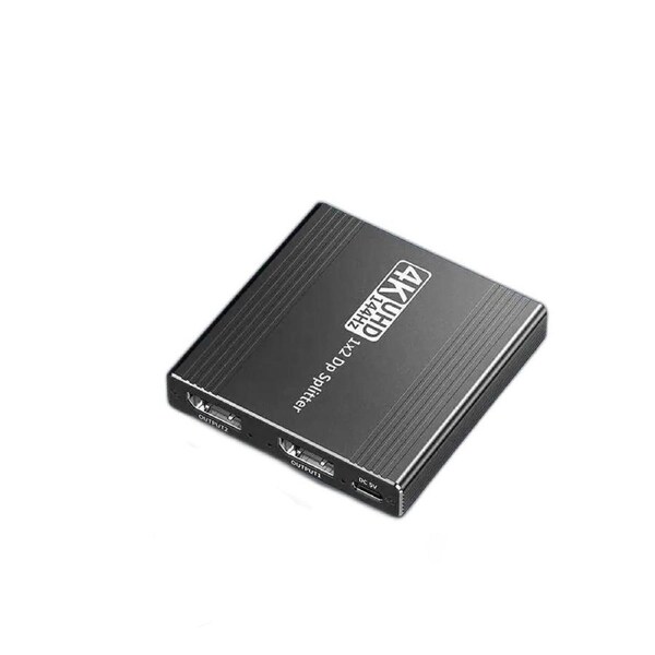 ESTONE Displayport to Dual DisplayPort Splitter,4K 144Hz Multi-Monitor Splitter,Dual Monitor DP to 2 DP Monitor for Computer Laptop Graphic Card,PC,Windows Compatible MST Extended Mode