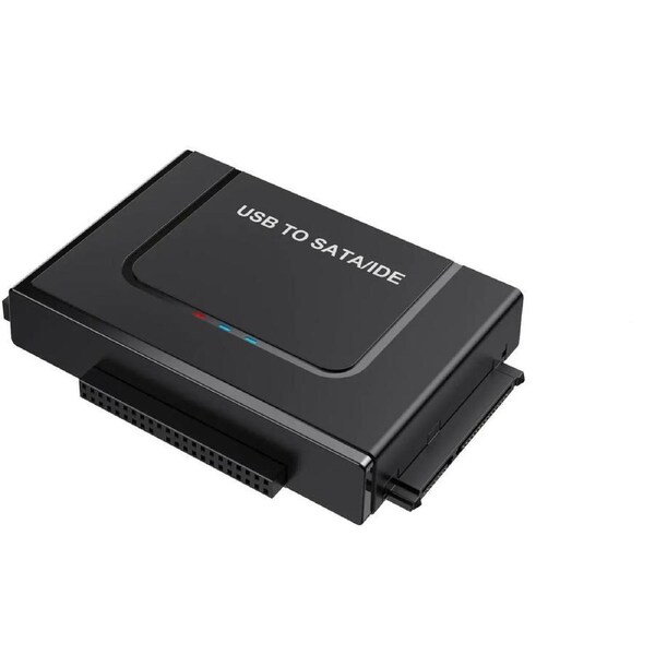 ESTONE SATA/IDE to USB 3.0/USB C Adapter, Hard Drive Adapter Cable Converter for Universal 2.5/3.5 Inch IDE HDD, 2.5 Inch SSD, 5.25-Inch DVD/CD Drive