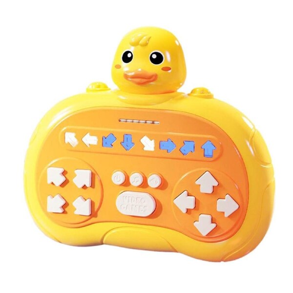HOLALA Finger Dance Game Handheld Rhythm Game with Light Music for Kids-Duck
