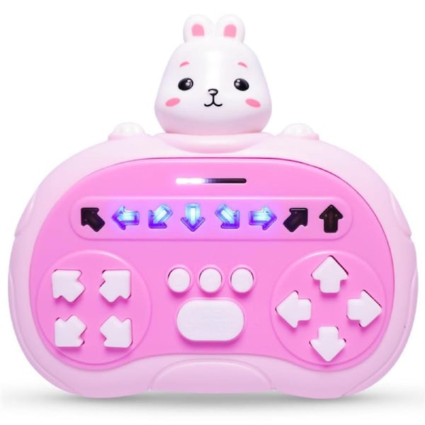 HOLALA Finger Dance Game Handheld Rhythm Game with Light Music for Kids-Rabbit