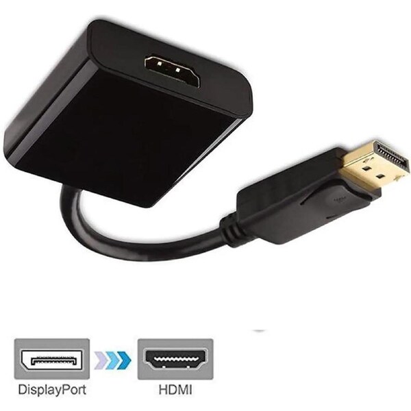 ESTONE Gold Plated DisplayPort to HDMI Male to Female Adapter