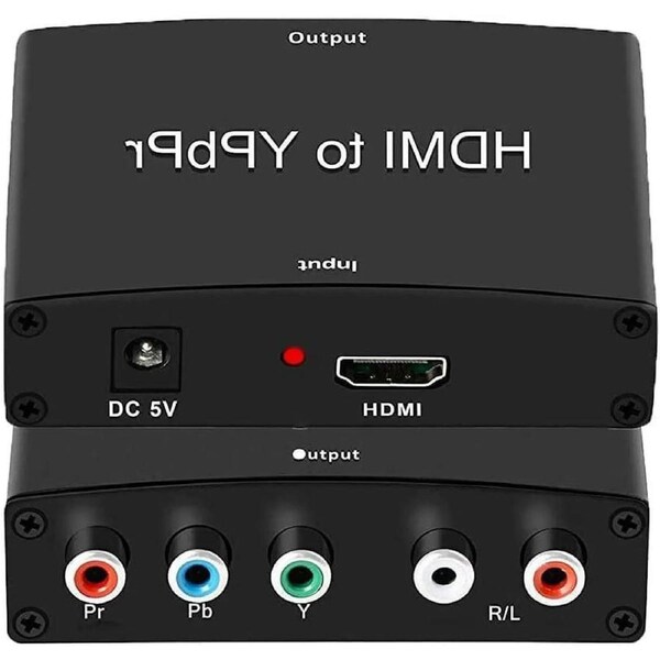 HDMI to Component Converter, 1080P HDMI to RGB Converter, HDMI to YPbPr 5RCA Converter, HDMI in Component YPbPr Out Converter Adapter (HDMI to Ypbpr)