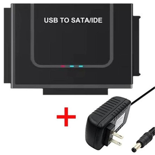 ESTONE USB 3.0/Type-C to SATA IDE Adapter, Hard Drive Reader External Ultra Recovery Converter Compatible with 2.5" 3.5" HDD, SSD,5.25-inch DVD/CD-ROM