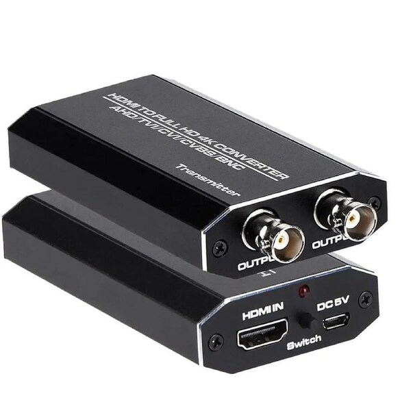 ESTONE HDMI to AHD Converter, 720P/1080P@30Hz HDMI to AHD Converter Video Adapter for MAHD DVR NVR Video Recorder