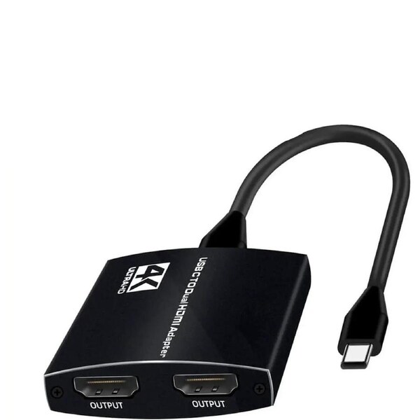 USB C to 2 HDMI Dual 4K Displays Digital AV Adapter for 2020-2016 MacBook Pro, Mac Air/iPad Pro, Dell XPS 13/15,Surface Pro 7/Go