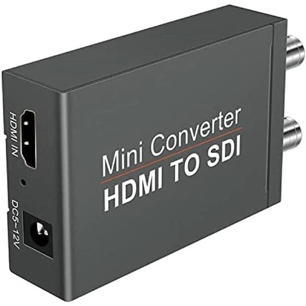 1080P HDMI to SDI Converter, HDMI to SD-SDI HD-SDI 3G-SDI Audio Video Adapter,Support HDCP 1.3 1080P 60Hz for Camera Home Theater Monitora (with Power Supply)