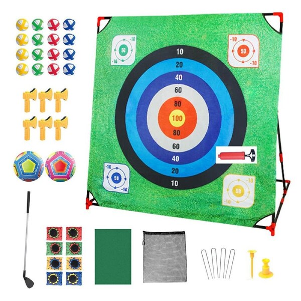 HOLALA 4-in-1 Golf Game Set with Stand Chipping Practice Target Battle-41B