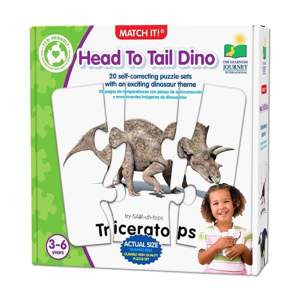 Learning Journey: Match It! Head to Tail Dinos Toy