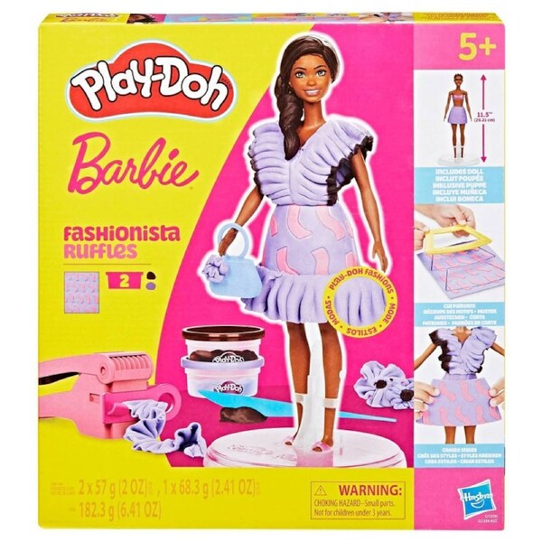 Playdoh Barbie Fashionista Ruffles Toy