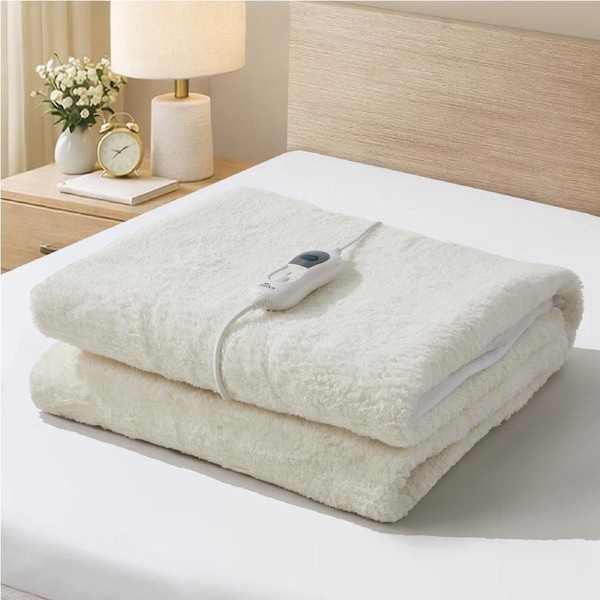 Bedra Electric Heated Blanket Fully Fitted Fleece Underlay Winter Pad KingSingle