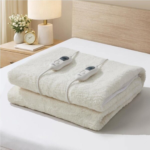 Bedra Electric Heated Blanket Fully Fitted Fleece Underlay Winter Pad Double