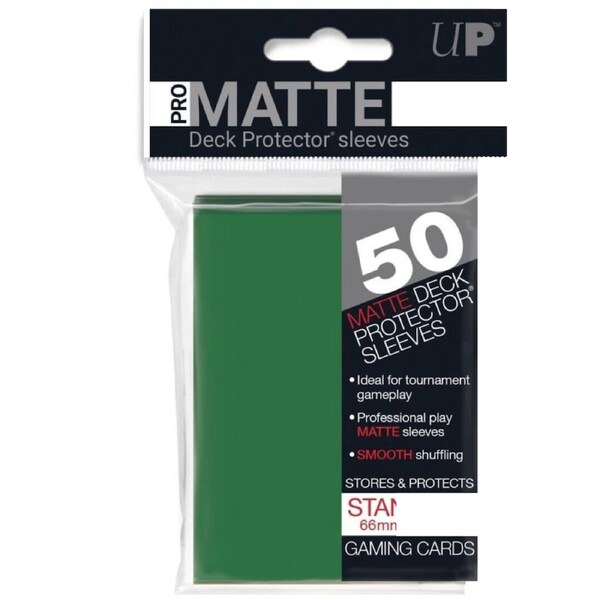 Ultra Pro: UP83765 PRO-Matte Standard Deck Protector Sleeves 500ct Bundle Green