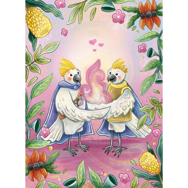 LPG Retail 5x5 Greeting Cards Display Stray Leaves: Aussie Valentines