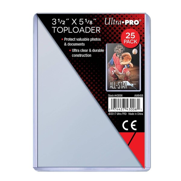 Ultra Pro: UP43006 3-1/2x5-1/8 Toploader 25ct