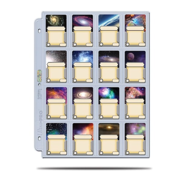 Ultra Pro: UP84781 16-Pocket Platinum Page with 41 mmx63 mm Pocket