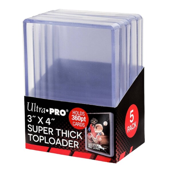 Ultra Pro: UP85239 3"x4" Super Thick 360PT Toploader 5ct