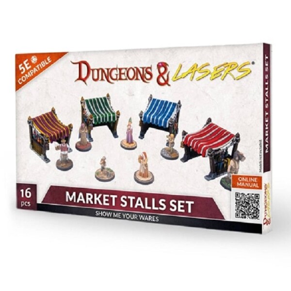 Dungeons & Lasers: Expansion Bits Market Stalls Set