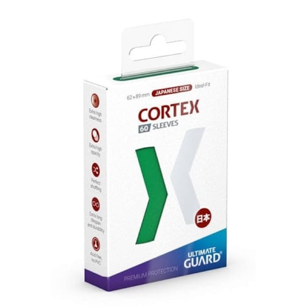 Ultimate Guard: Japanese Size Sleeves Cortex Green