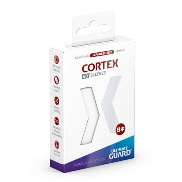 Ultimate Guard: Japanese Size Sleeves Cortex White