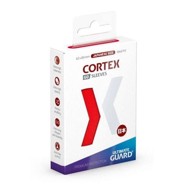 Ultimate Guard: Japanese Size Sleeves Cortex Red