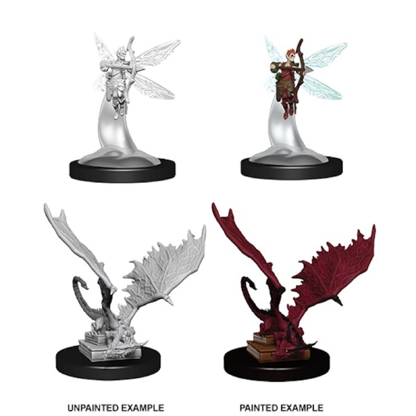 D&D Nolzurs Marvelous Unpainted Miniatures Sprite & Pseudodragon