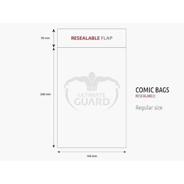 Ultimate Guard: Comic Bags Resealable Regular Size
