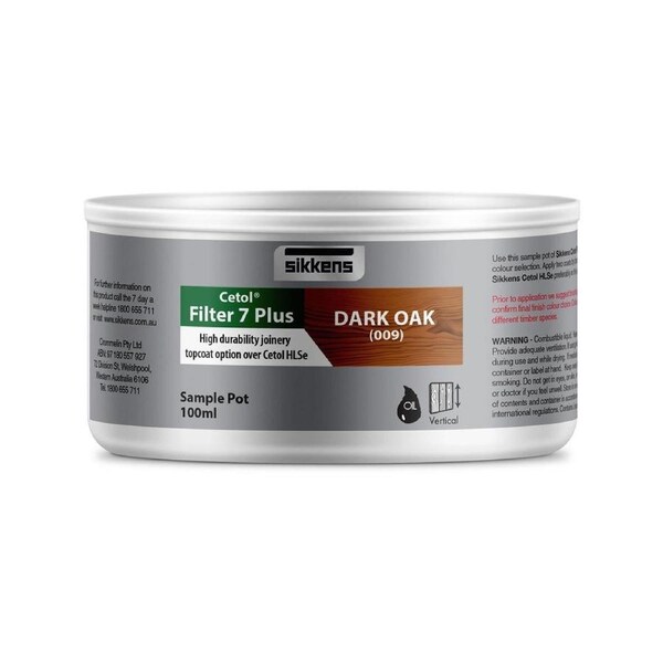 Sikkens Dark Oak Cetol Filter 7 Plus 100ml Oil Based Timber Stain