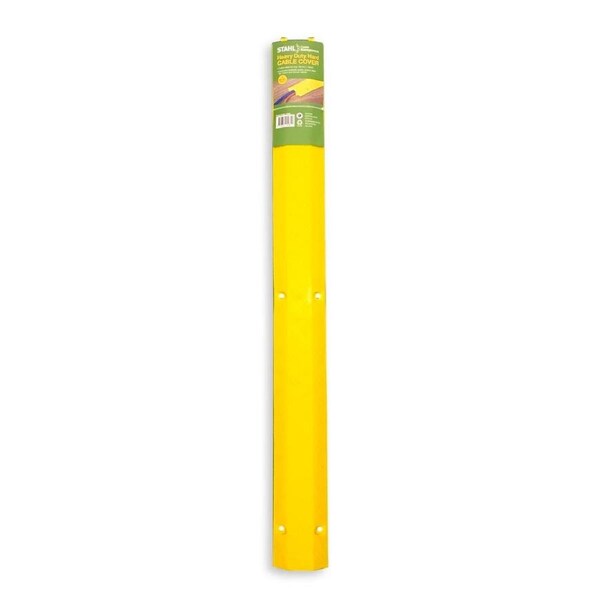 Stahl 100mm x 1m Heavy Duty PU Rubber Cable Cover Yellow