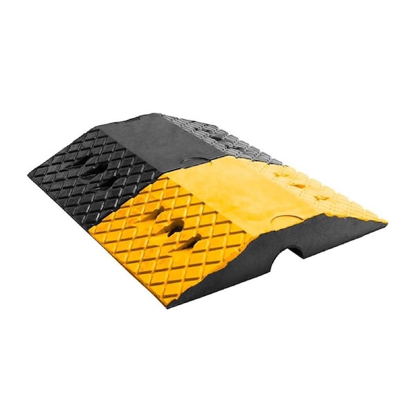 Sandleford Safety Speed Hump 500x410x70mm Black Yellow Cable Protector